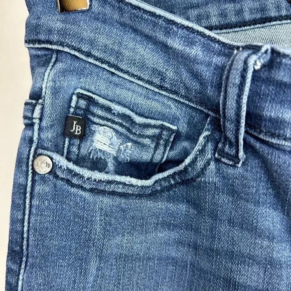 Judy Blue Los Angeles Skinny Fit Size 3 /26 Distressed Blue Jeans - Picture 6 of 12